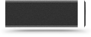 Sonnex 51 x 19 Alu schwarz poliert Klingelschild