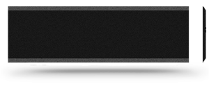 Sonnex 61 x 19 Alu schwarz matt Klingelschild