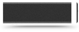 Sonnex 61 x 19 Alu schwarz poliert Klingelschild