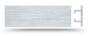  Huber Airolo 80 x 25 Alu Briefkastenschild