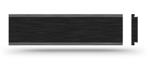 Kehrer 67 x 14,5 Alu schwarz Briefkastenschild