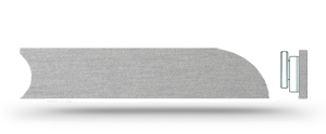 MarcMetal 97 x 20 x 0,8 selbstklebend Kunststoff silber Briefkastenschild