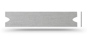 Renz 102 x 21,4 x 0,8 Kunststoff silber Briefkastenschild